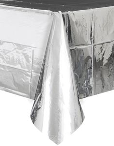 Sølvfarvet Foliedug 137x274 cm