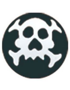 Kranie - Sort Akrylkugle