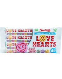 4-pack Swizzels Love Hearts 105 gram