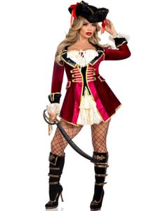 Kaptiverende Pirat Kaptein Kostyme til Dame