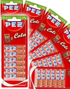 18 Stk med 6-pack Pez Cola Refills - Hel Eske