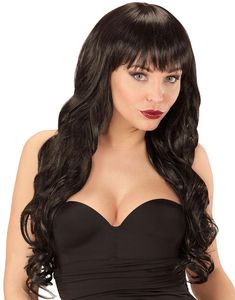 Sort Paryk med Melania Frisure - Kan Styles!