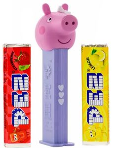 Lilla Peppa Gris Pez-Holder med 2 stk Pez Pakker