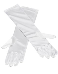 Elegante Hvide Lange Handsker - 38 cm