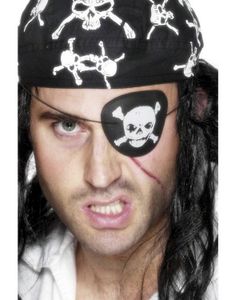 Sort Pirat Klap med Dødningehoved