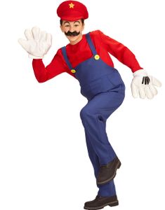 Mario Inspireret Unisex Børnekostume