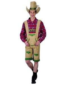 Tyrolersæt - Oktoberfest Kostume Til Mand