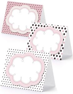 6 stk. Bordkort - Candyworld