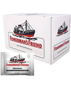 72 stk Fisherman's Friend Original med Smak av Menthol og Eucalyptus - Hel Eske 1,8 kg
