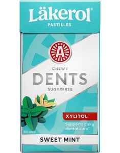 Läkerol Dents Sweetmint / Sukkerfrie Pastiller med Søt Mintsmak 36 gram