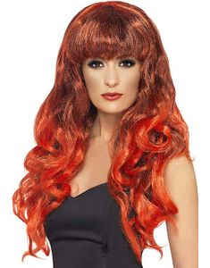 Siren On Fire - Rød Paryk