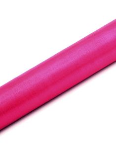 MØRKE Pink Gennemsigtig Organzaløber 36 cm x 9 meter