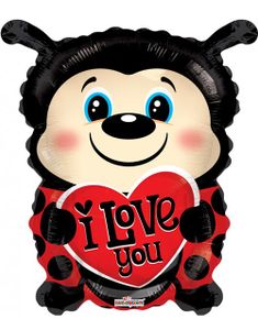 I Love You Ladybug - Folieballon 46 cm