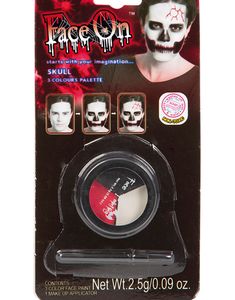 Skull - 3 stk Ansigtsfarve Palet