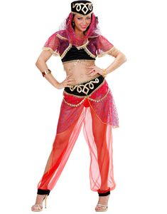 Rødt Harem Dansekostume