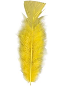 50 stk Dekorations/Pynte Fjer - Gul