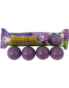 4-pk Zed Jawbreaker med Solbærsmak og Kjerne av Tyggegummi - 33g