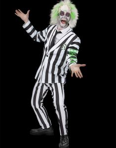 Beetlejuice Lisensiert Herrekostyme