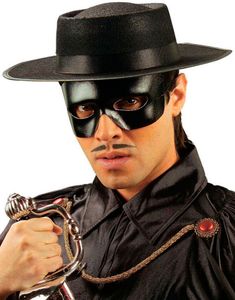 Sort Bandit Øjenmaske 