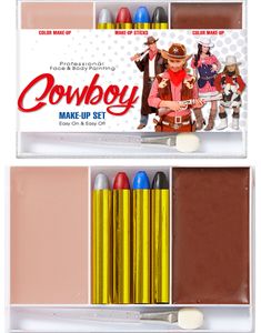 Cowboy Sminkesæt 7 Dele