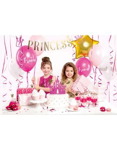 Komplet Rosa Dekorationssæt 31 Dele - Glitter Prinsesse