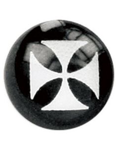 Ridderkors - Sort Dermal Anchor Kugle
