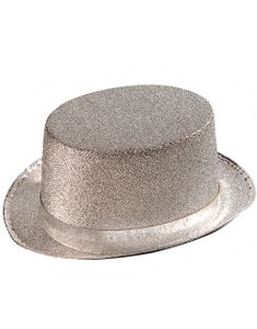 Glitrende Tophat i God Kvalitet - Sølv