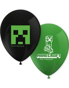 8 stk Balloner 30 cm - Minecraft Party