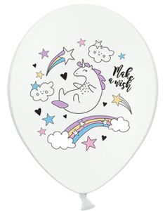 50 stk 30 cm Latexballoner - Magisk Enhjørning