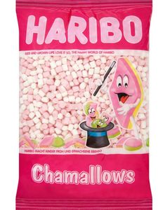 1 kg Haribo Mini Chamallows - Stor Pose med Marshmallows