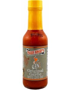 Marie Sharp's Original Garlic Habanero Peppersauce - Gulrotbasert Sterk Habanero og Hvitløksaus 148 ml