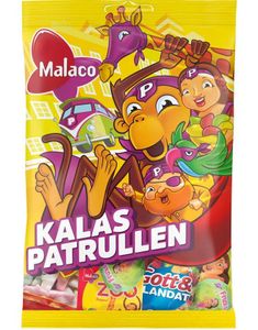 Malaco Kalaspatrullen - Pose med Forskellige Slik 135 gram