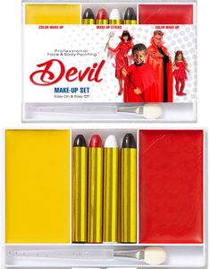 Djævle Sminkesæt 7 Dele