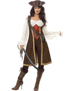 Stilfuldt Piratkostume til Dame