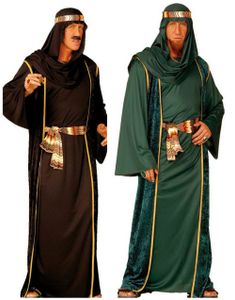 Parkostume - Sheik Kostumer Sort og Grøn