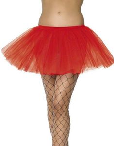 Tutu-skørt - Rød Underskørt 30 cm