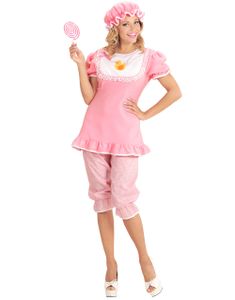 Rosa Voksen Babykostume til Dame