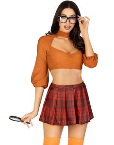 Book Smart Velma - Scooby-Doo Inspireret Kostume til Dame