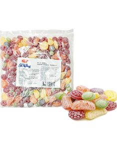 1kg Felko Sur Fruit Mix - Fruktformede sure drops