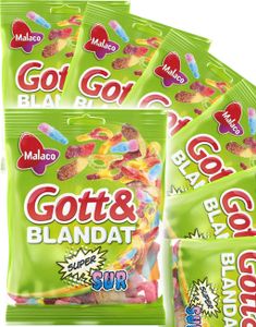 30 stk Godt og Blandet Supersur - Forskellige Sure Vingummibidder - Hel Æske 3,9 kg