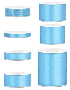 Satengbånd Lys Blå