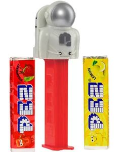 Astronaut (sølv) - Mars Mission Pez-Holder med 2 stk Pez Pakker