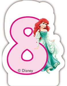 Disney Prinsesse Kagelys med 8 Tal