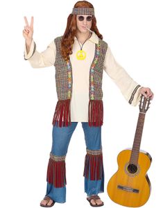 Komplet Hippie Kostume til Mænd