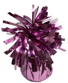 Ballonvægt i Folie med Fastsæting  - Lyserød