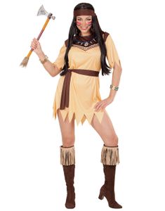 Indianerkostume til Dame 3 Dele