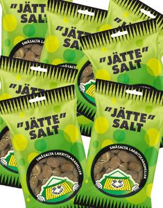 20 Poser med Dundersalt / ʺJätteʺ Salt / Salt Lakrids Slik - Hel Æske