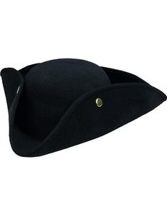Sort Admiral/Pirat Tricorn Hat