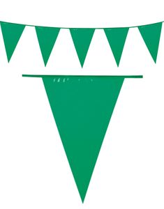 10 Meter Banner med Grønne Vimpel Flag