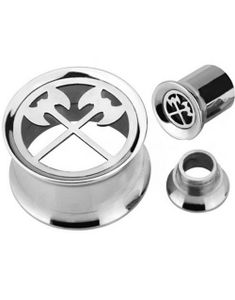 Warrior - Sølvfarvet Piercing Tunnel